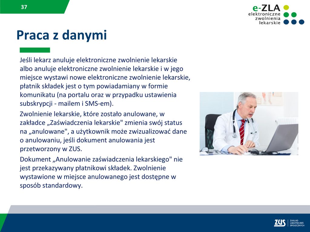 E Zla Elektroniczne Zwolnienia Lekarskie Ppt Pobierz